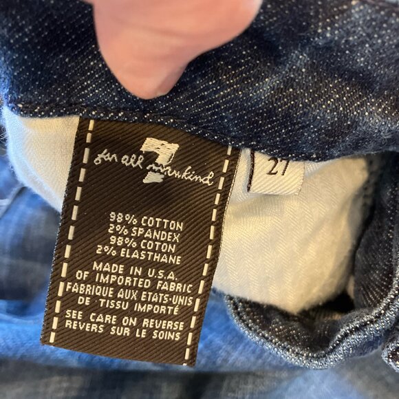 Seven A Pocket‎ size 27 flare medium wash lowrise boho retro denim jean - Picture 7 of 7